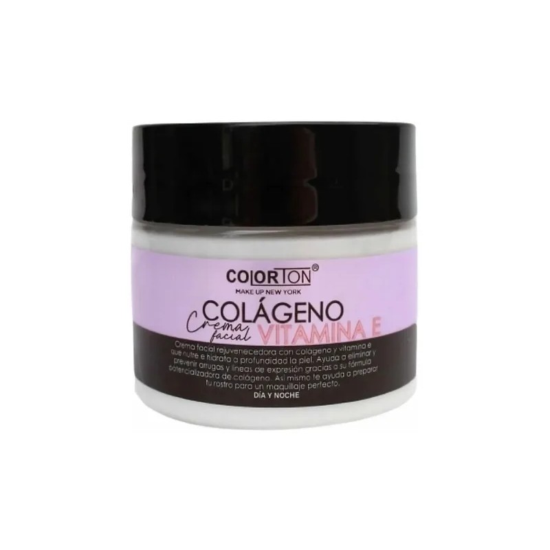 Crema Facial Colágeno Vitamina Colorton 90g Todo Tipo Piel Día