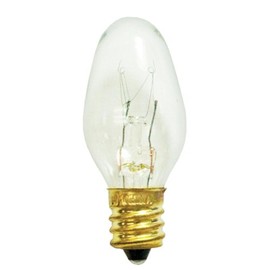 Bulbrite Incandescent C7 Candelabra Screw Base (E12) Light Bulb, 7 Watt, Clear