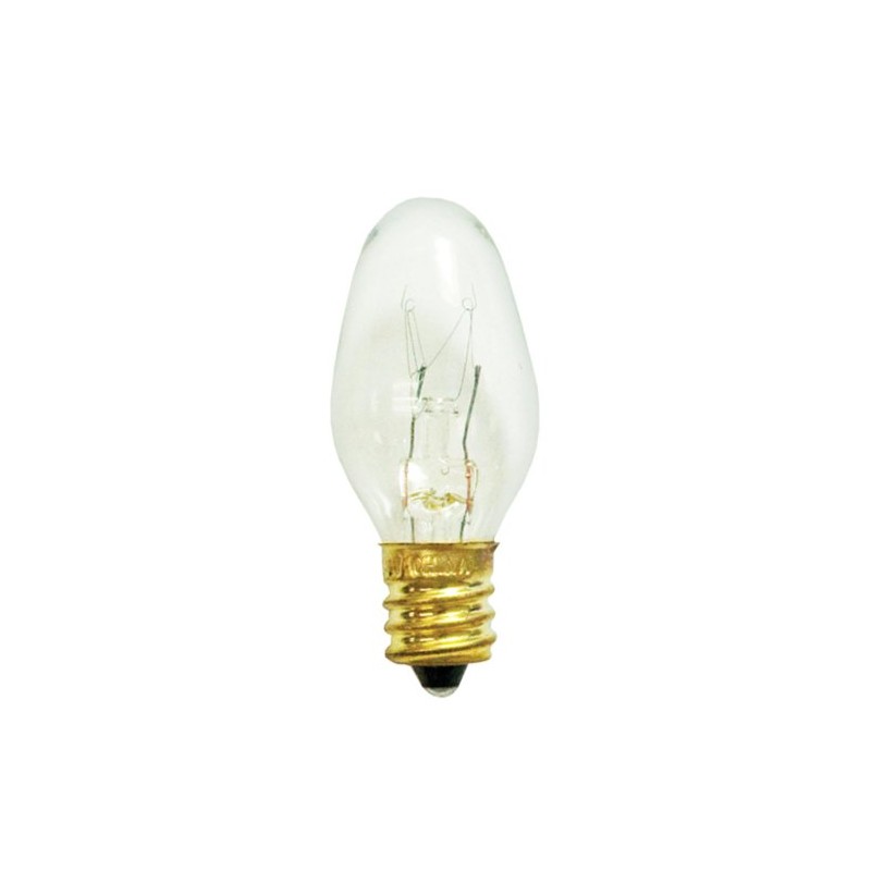 Bulbrite Incandescent C7 Candelabra Screw Base (E12) Light Bulb, 7
