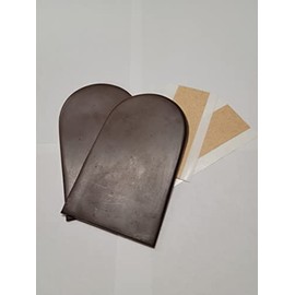 BML Biomechanical Heel Wedges, Pair (Large, Brown [Soft])