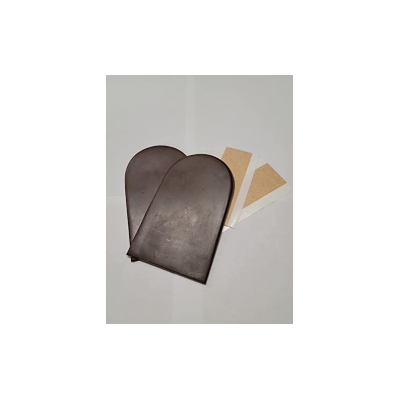 BML Biomechanical Heel Wedges, Pair (Large, Brown [Soft])