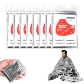 Skyzone Double-Sided Reflective Emergency Blanket 160x210cm - Thermal Insulation for Outdoor Survival, Hiking & Marathon Safety (8)