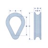 Plastic Nylon Rope Thimbles 8MM X2 (Soft Slicing Loop Anchor