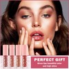 Set de 4 Brillos de Labios Hidratantes Nude, Gloss Líquido