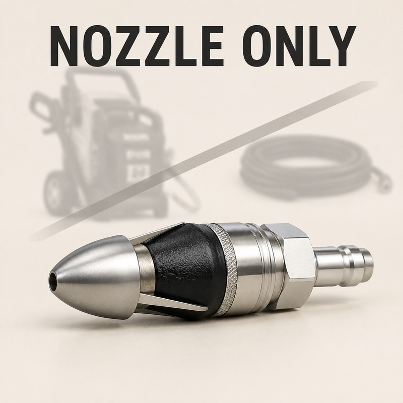 High-Pressure Pipe Cleaning Nozzle for Sewer and Drain Maintenance -