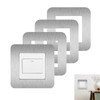 Wjelet 4 Pcs Light Switch Surround, Finger Plates for Light
