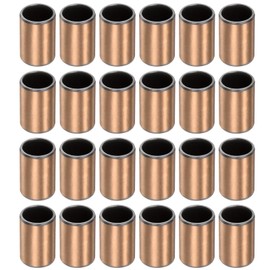 sourcing map Sleeve Bearings 8mm Bore x 10mm OD x 15mm Length Plain Bearings Wrapped Oilless Bushings for Sliding Parts of Machinery, 20pcs