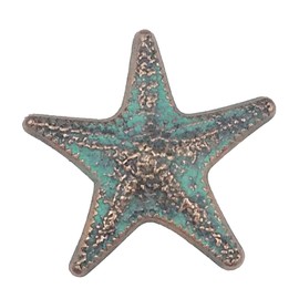 GENUINE TEXAS BRAND 1 Nautical Starfish Drawer Knob in Copper Patina