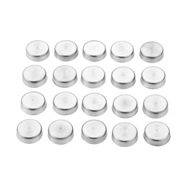 20Pcs Silver Stainless Steel Nail Screw Cap for Mirrors Tea Tables Wardrobes Glass Furniture-16mm