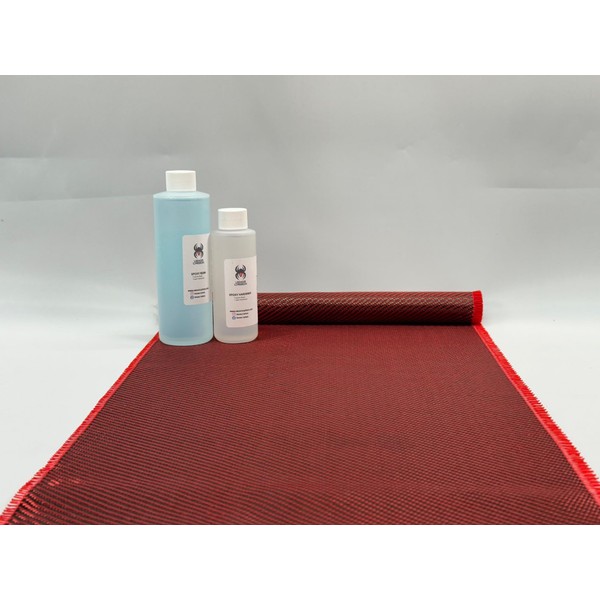 12" x 5FT Twill Weave Color Carbon Fiber Resin Kit