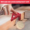 3D Mitre Angle, 3D Carpenter's Angle Measuring Tools, 22.5-90° Combination