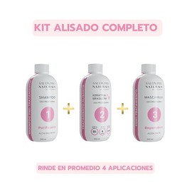Keratina Brasileña Plus Alisado Profesional | Tratamiento para Alisar el Cabello | Liso Duradero Todo Tipo de Cabello | Kit 3x250 ml |