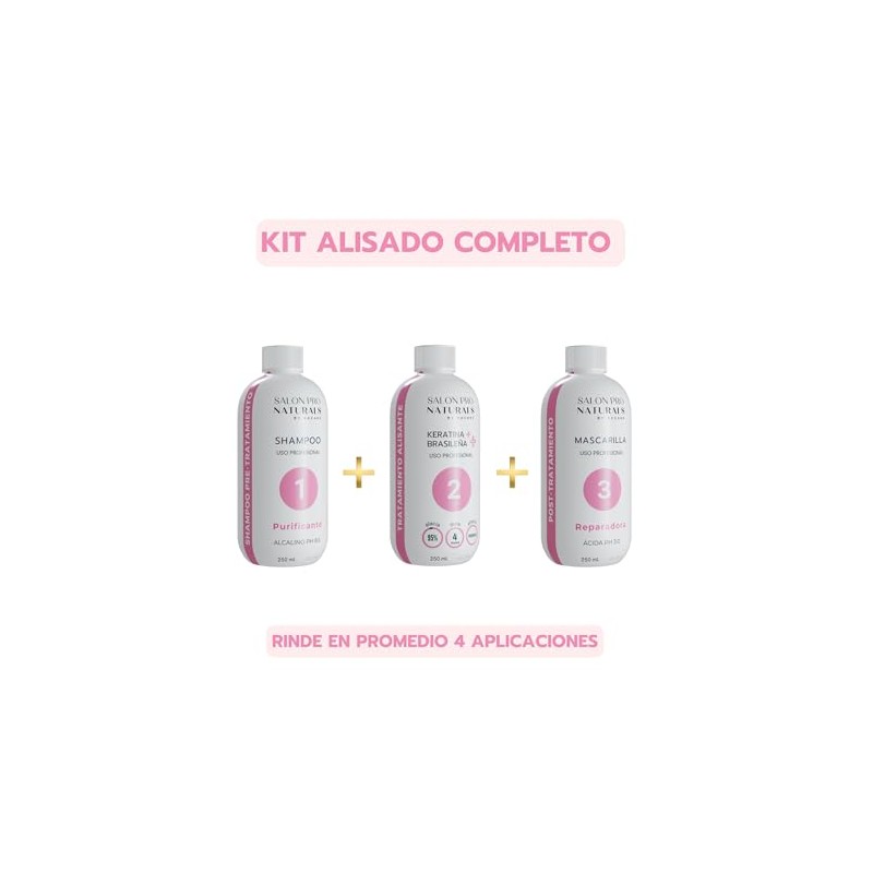 Keratina Brasileña Plus Alisado Profesional | Tratamiento para Alisar el