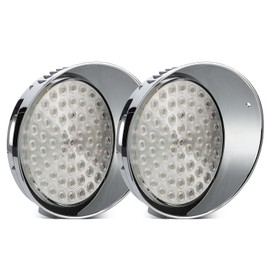 Partsam - 1 par de luces diurnas de repuesto para Freightliner Century 1996-2005, ámbar 61 LED/lente transparente