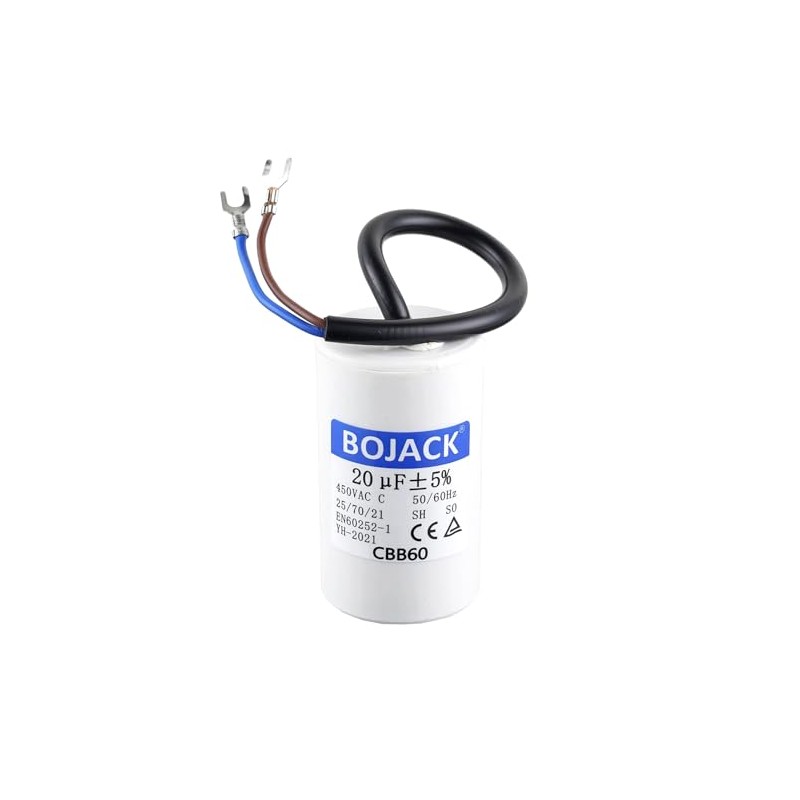 BOJACK 20 uF 450 V CA 20 MFD CBB60 Cable