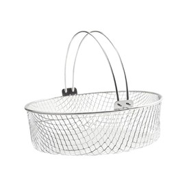 COLLBATH 1 x Airfryer Basket Oven Grid Basket Air Fryer Replacement Grill Accessories Grill Accessories Hot Air Fryer Sieve Oven Drying Grid Mesh Tray Stainless Steel Electric Oven