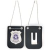 2 Pcs Police Badge Set with Chain and Belt Clip