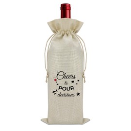 Sazuwu Congratulations Gifts Wine Bag Celebrate Success Gifts for Women Men Wine Gifts for Wine Lovers Wine Bottle Storage Bag Anniversary Birthday Christmas Gifts Wine Accessories Gifts