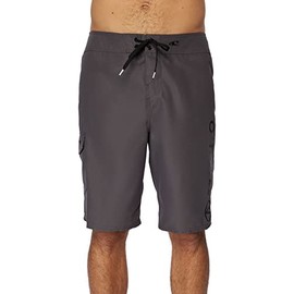 O'NEILL Men's Santa Cruz Solid 2.0 Board Shorts, charcoal