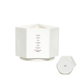 Gullor Spinning Desktop Stationery Organizer Decorative Plastic Rotating Pen and Pencil Cup 6 Compartment Desk and Table Top Office Supplies, White