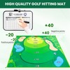 LYDARZ 70"x70" Battle Golf Game Set Chipping Game Practice Mat
