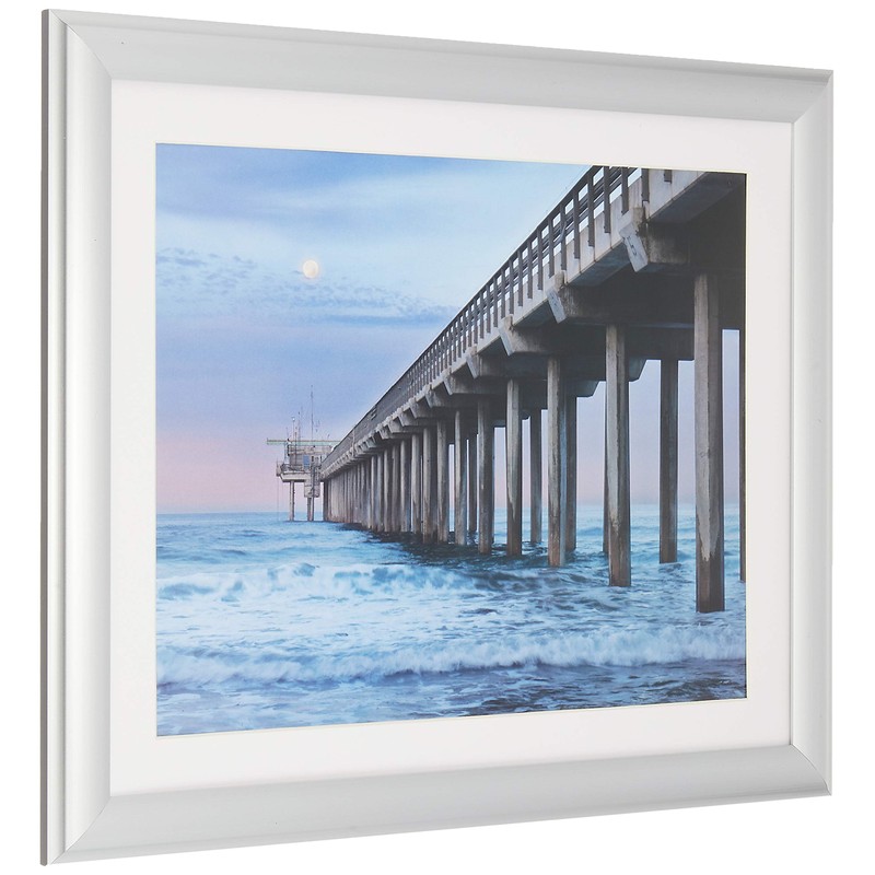 Kenko ALM-6-SV Aluminum Picture Frame, Look Mild 6-Piece Glass Panel,