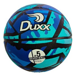 Balón de Basquetbol Duxx Flow 5 Hule Antiderrapante Diseño Urbano Colores Vibrantes OutdoorIndoor