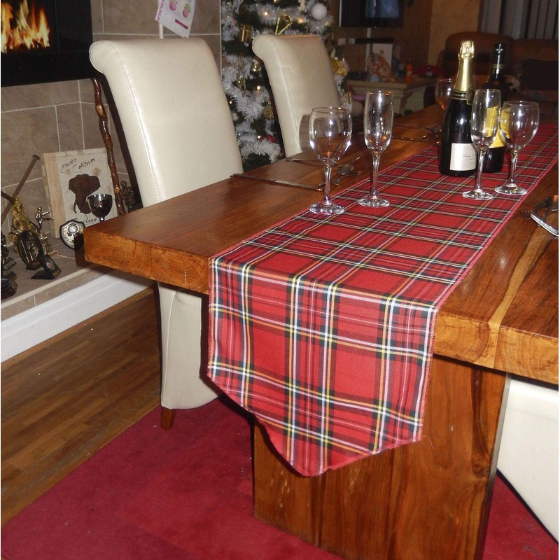 The Dragons Den Traditional Scottish Black Watch Tartan Table Runner