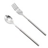 Pine & Linen 2 PCS Extendable Fork and Spoon,Expandable Forks
