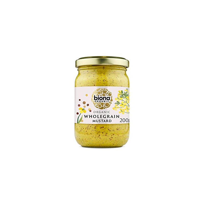 (Pack Of 12 - Organic Wholegrain Mustard | BIONA