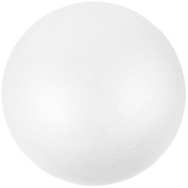 NUOBESTY 20cm White Foam Ball for Crafts Ball Sphere White Modelling Round Smooth Balls for Holiday Crafts Making and School Projects