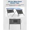 KEMIMOTO Detachable Mesh Sidewalls Universal for 3 Bow Bimini Tops,