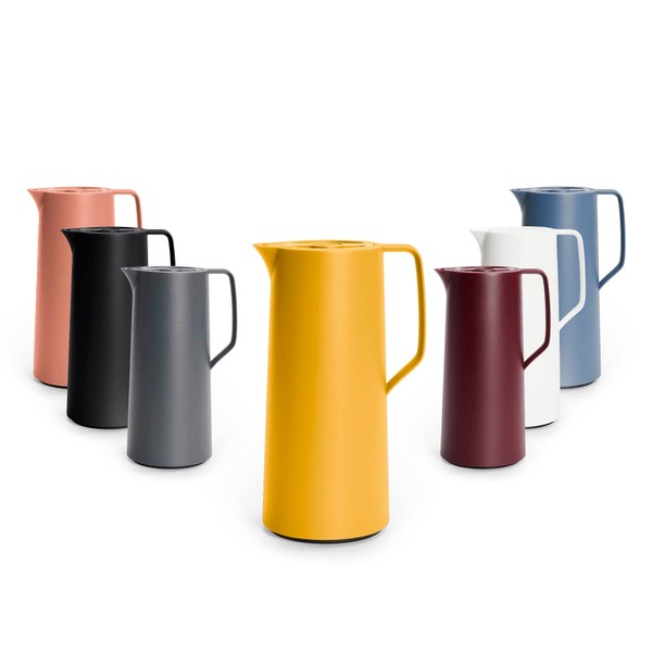 Emsa N41708 Motiva Thermal Jug, 1 Litre, Quick Press Closure,