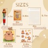 60Pcs Capybara Stationery Party Favors, School Supplies with 4-in-1 Stickers,
