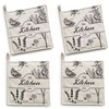 ZORR Pack of 4 Pot Holders Cotton 20 cm for