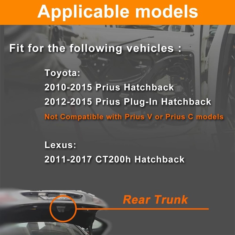 VEELECP Rear Trunk Hatch Door Lock Actuator Compatible with 2010-2015
