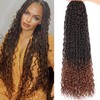 Samtress 24 Inch Boho Senegalese Twist Crochet Hair 9 Packs