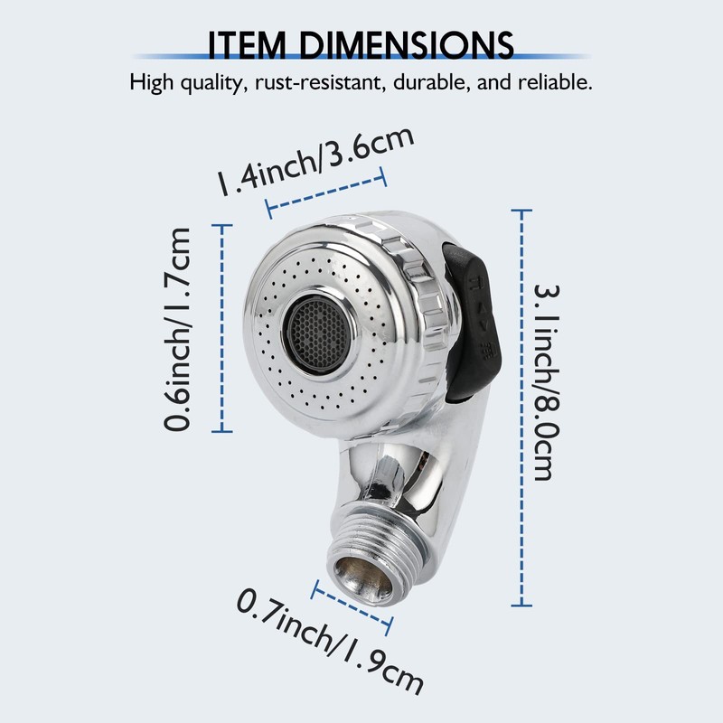 LukLoy 3Pack Professional Shampoo Bowl Sprayer Head Side Control for