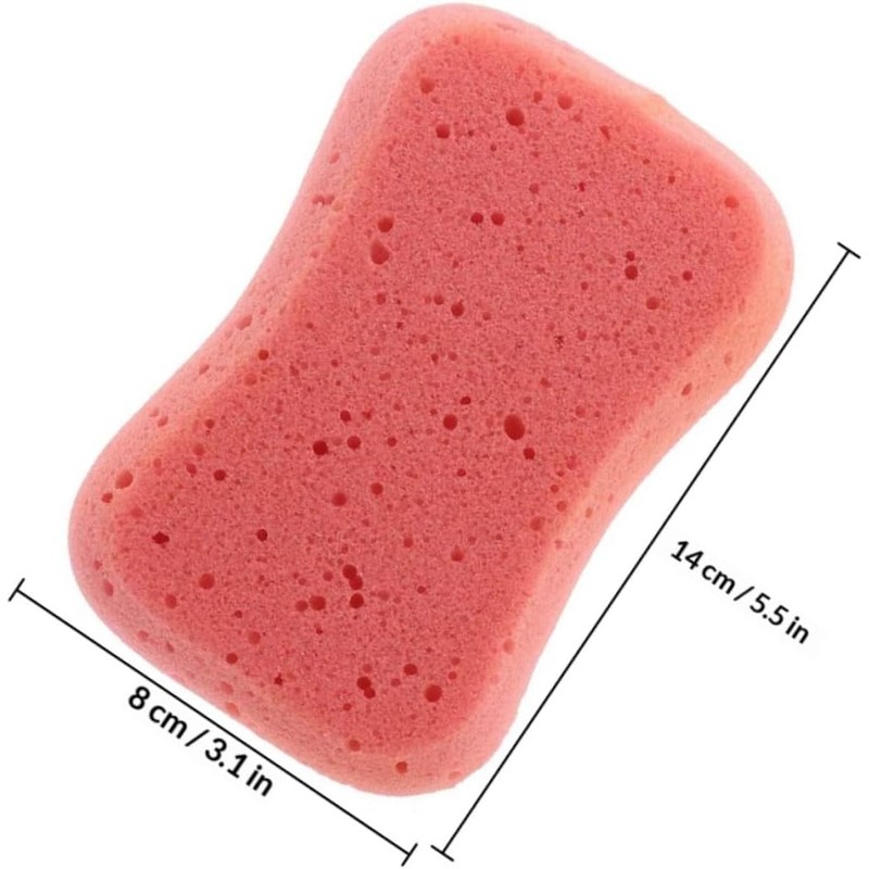 8 Piezas Esponja de Baño de Doble Cara Exfoliante para