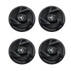 Power Acoustik 400 Watts 6.5" Front & Rear Speakers For