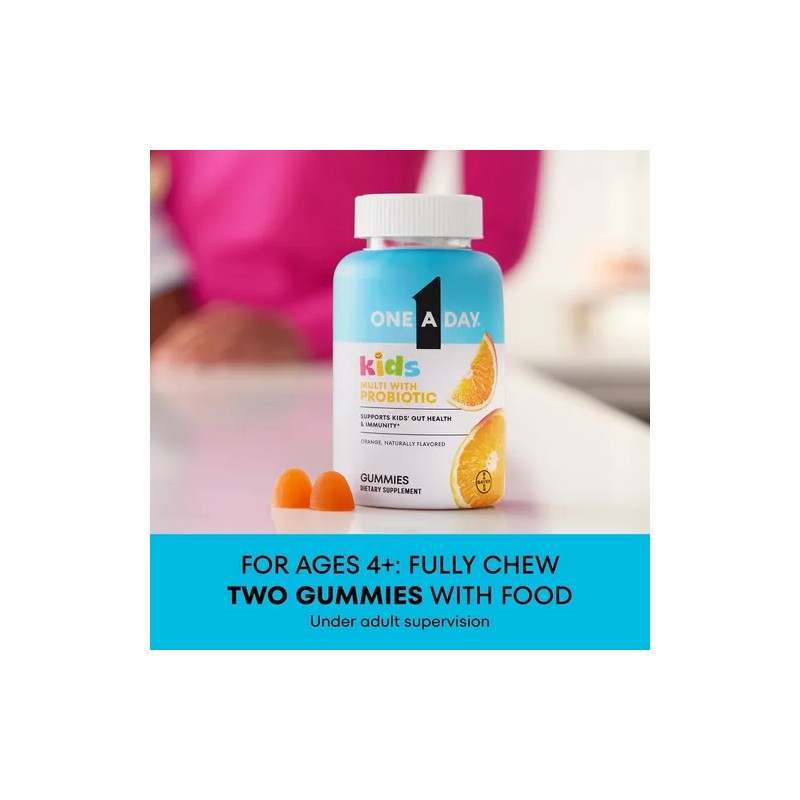 One A Day Multivitaminico + Probióticos Para Niños 60gomitas