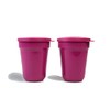 Tupperware Aloha Duo Drinking Cup 470 ml Dark Pink S273