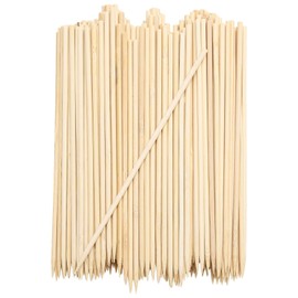 200 PCS Natural Bamboo Skewers 6/8/10/12/14/16 inch Wooden Skewers Barbecue Sticks Wood Barbecue Kabob Skewers for BBQ Appetiser Fruit Grillin