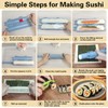 9 Pcs Home Sushi Making Kit,DIY Sushi Maker Includes Bamboo