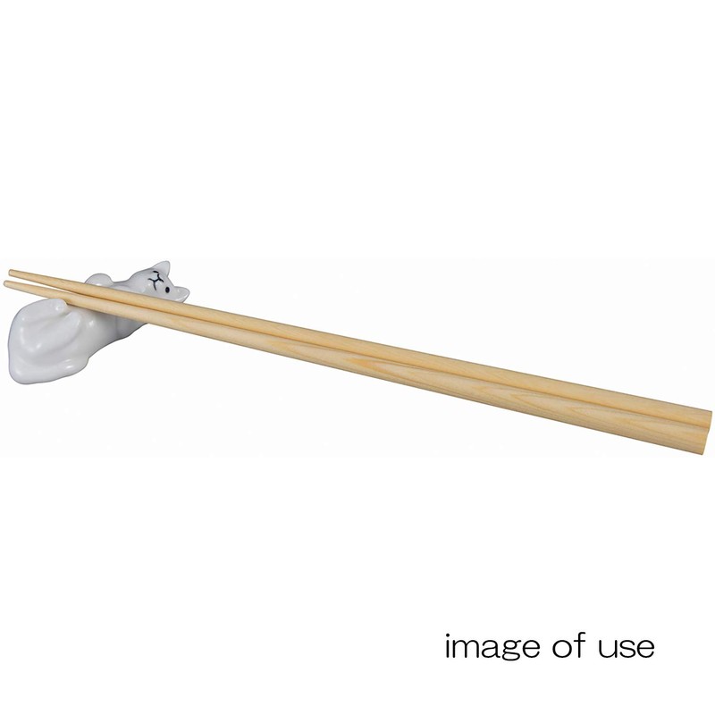 Sunart SAN3399-3 Cute Tableware White ZOO Chopsticks Rest Cat