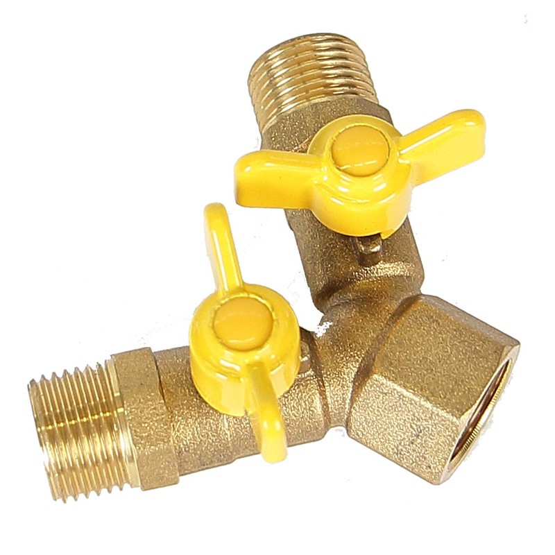 Soytich YV08 2-Way Y-Splitter for Inlet Hoses, 1/2 Inch Male
