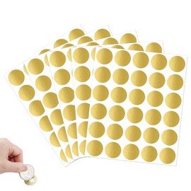 Make Your Own Scratch Cards, Pack of 150 Scratch Stickers Round, Gold Scratch Labels 2.5 cm, Surprises Scratch Stickers, Scratch Off Label for Game, Voucher, Scratch Cards