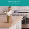 The Pretty Turtle Bamboo Kitchen Counter Utensil Crock Holder Caddy