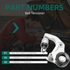 Riyhch 90K-39077 Complete Tensioner Pulley Assembly with 2 Serpentine Belts