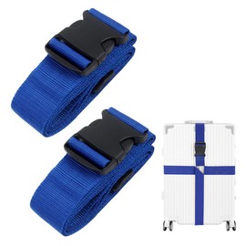 Pack of 2 Suitcase Straps, 1.8 m Suitcase Strap, Adjustable, Suitcase Straps for Suitcase, Durable Suitcase Straps, Air Travel Luggage Strap, for Suitcase, Belt, Travel Bag